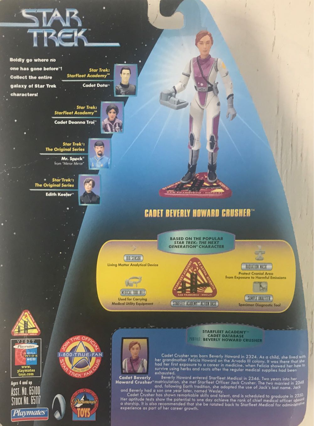 Cadet Beverly Howard Crusher - Playmates (Star Trek Warp Factor Series) (Star Trek Warp Factor Series) action figure collectible [Barcode 043377651178] - Main Image 2