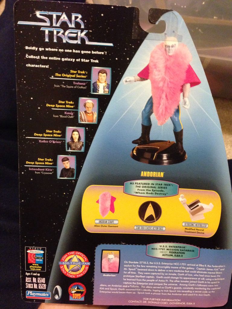 Andorian - Playmates (Star Trex: Warp Factor) action figure collectible [Barcode 043377651208] - Main Image 2