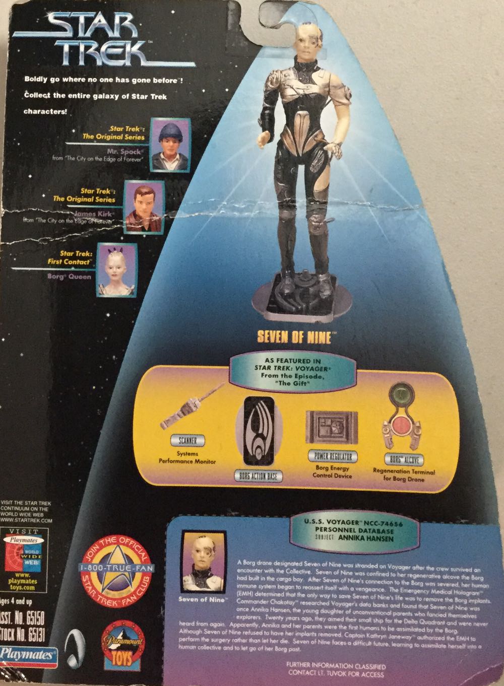 Star Trek Mixed: Seven of Nine - Playmates (Star Trex: Warp Factor) action figure collectible [Barcode 043377651314] - Main Image 2