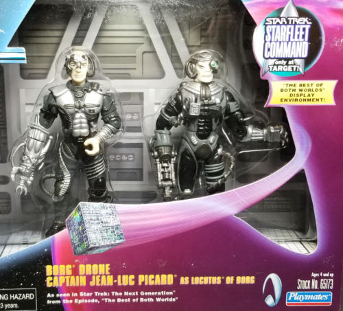 Borg Drone and Captain Jean-Luc Picard As Lucutus Of Borg - Star Trek:  The Next Generation - Playmates (Star Trek: The Next Generation) action figure collectible [Barcode 043377651734] - Main Image 3