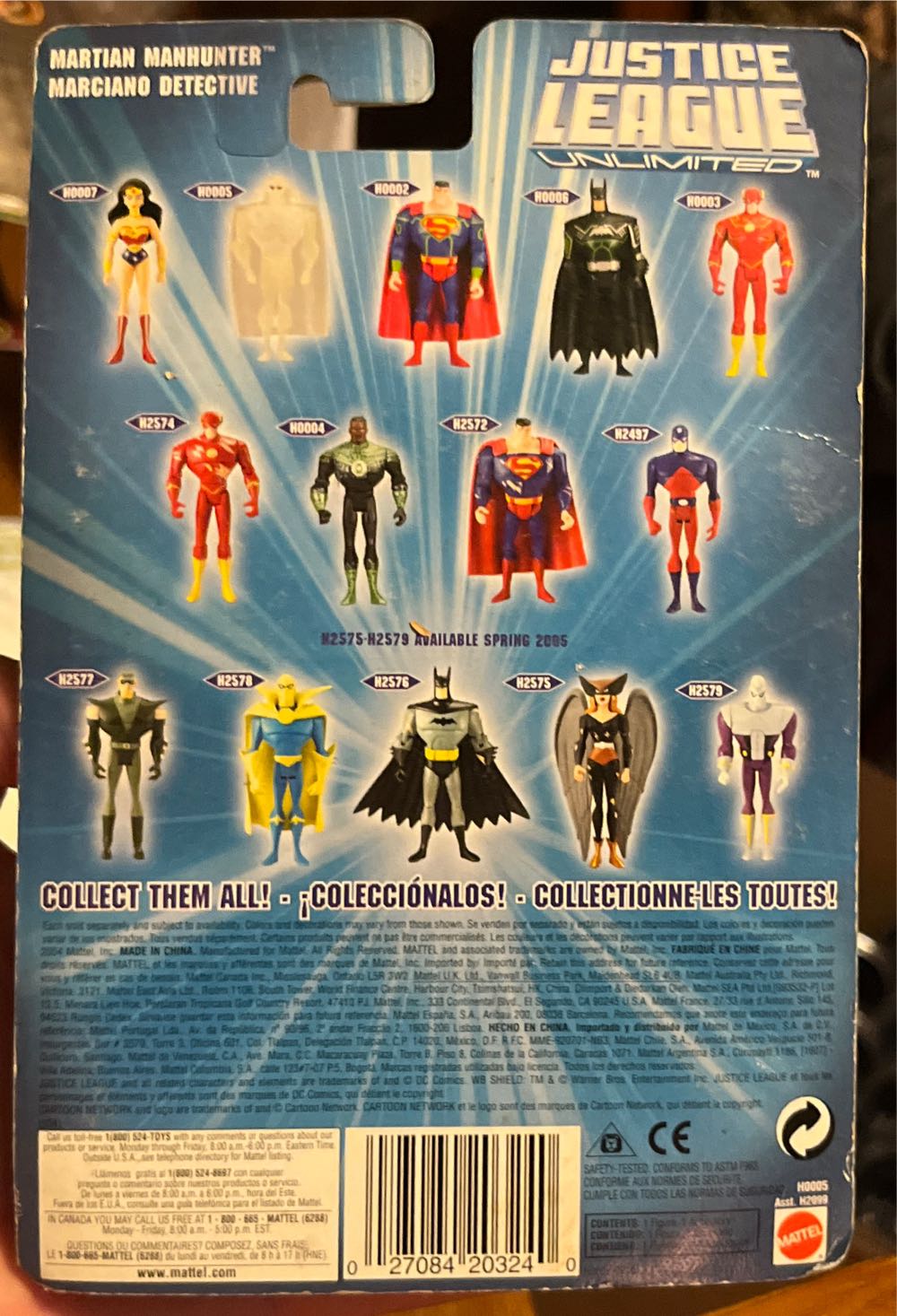 Transparent Martian Manhunter - Mattel (Justice League Unlimited) action figure collectible [Barcode 027084203240] - Main Image 3