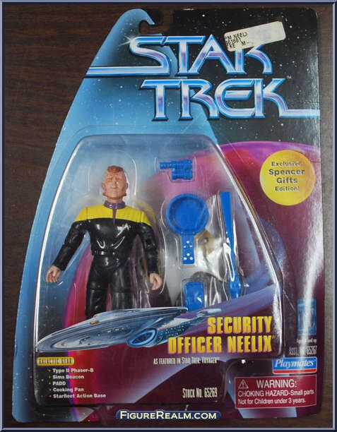 Star Trek - Security Officer Neelix - Spencer’s Exclusive - Playmates (Star Trek VYGR) action figure collectible [Barcode 043377652694] - Main Image 2