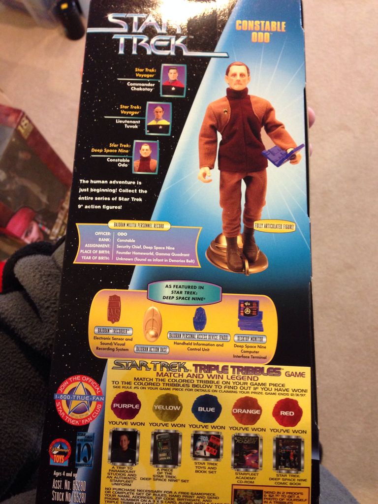 Constable Odo - Playmates Toys (Star Trek Warp Factor Series) action figure collectible [Barcode 043377652816] - Main Image 2
