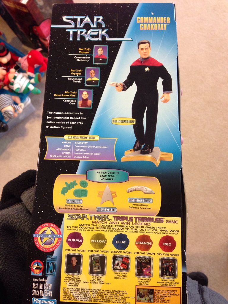 9” Commander Chakotay - Playmates (Star Trek Voyager) action figure collectible [Barcode 043377652847] - Main Image 2