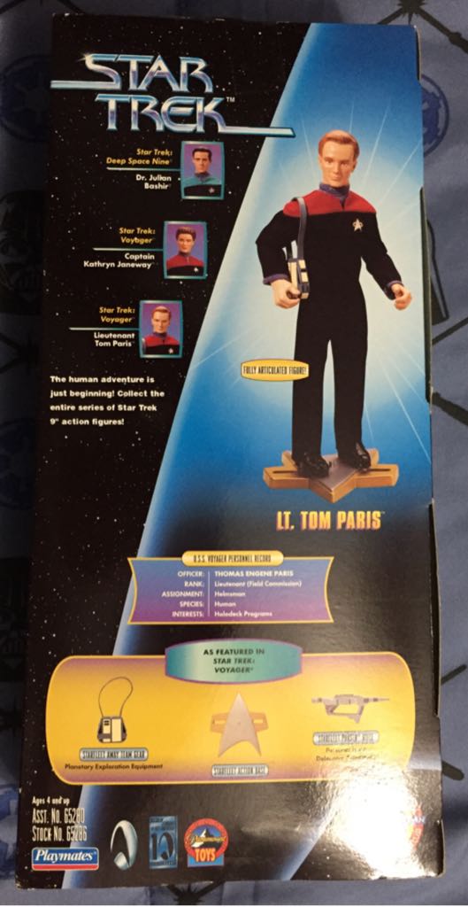 Lt. Tom Paris - Playmates Toys (Star Trek 12” Figures) action figure collectible [Barcode 043377652861] - Main Image 2