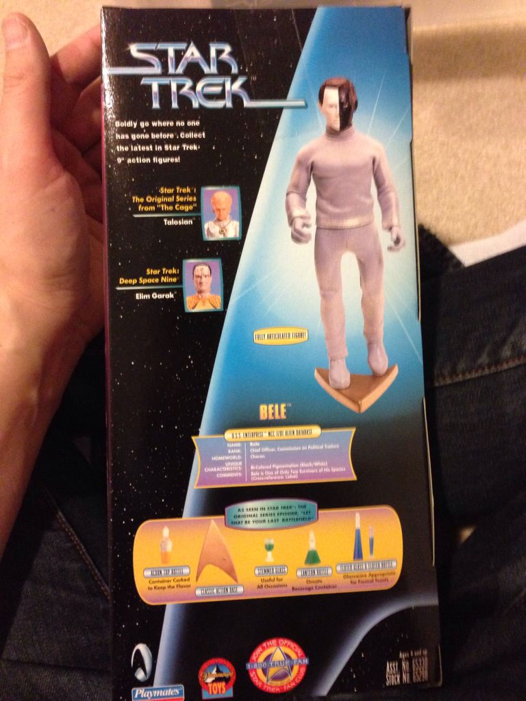 Bele - Playmates (Star Trek TOS) action figure collectible [Barcode 043377652984] - Main Image 2