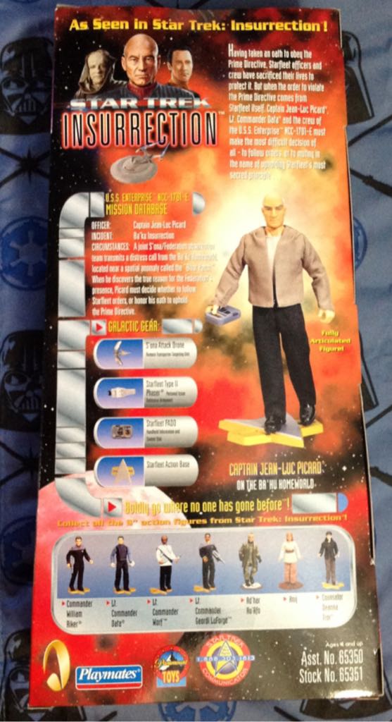 Star Trek: Jean-Luc Picard - Playmates Toys (Insurrection Jean-Luc Picard) action figure collectible [Barcode 043377653516] - Main Image 2