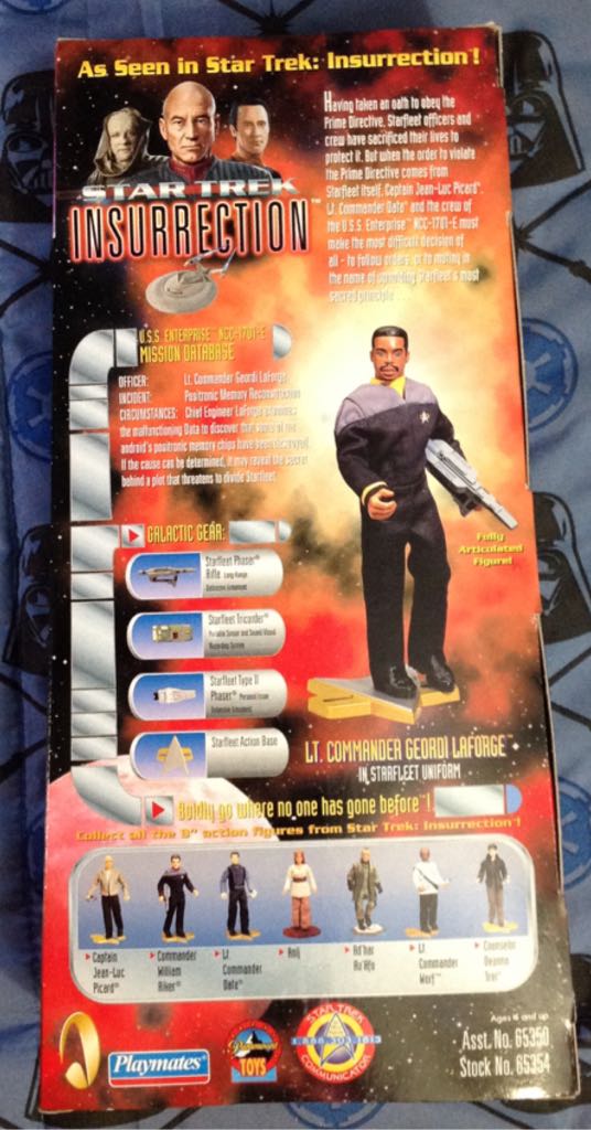 Geordi La Forge - Playmates Toys (Star Trek- Insurrection) action figure collectible [Barcode 043377653547] - Main Image 2