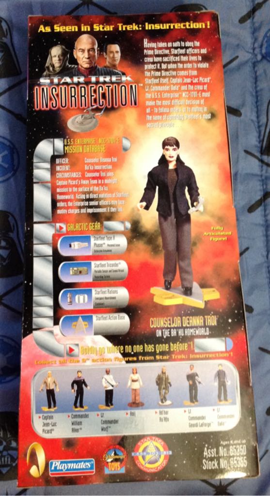 Counselor Deanna Troi - Playmates Toys (Star Trek Insurrection) action figure collectible [Barcode 043377653554] - Main Image 2