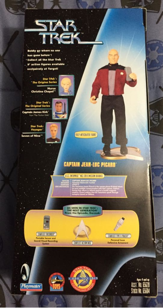 Star Trek 9” Figure - Captain Jean-Luc Picard (Target Exclusive) - Playmates (Star Trek) action figure collectible [Barcode 043377656043] - Main Image 2