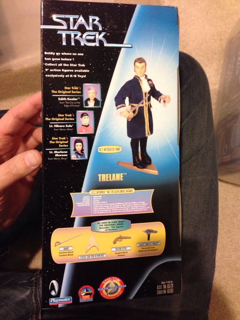 Trelane - Playmates (Star Trek: Warp Factor) action figure collectible [Barcode 043377657033] - Main Image 2