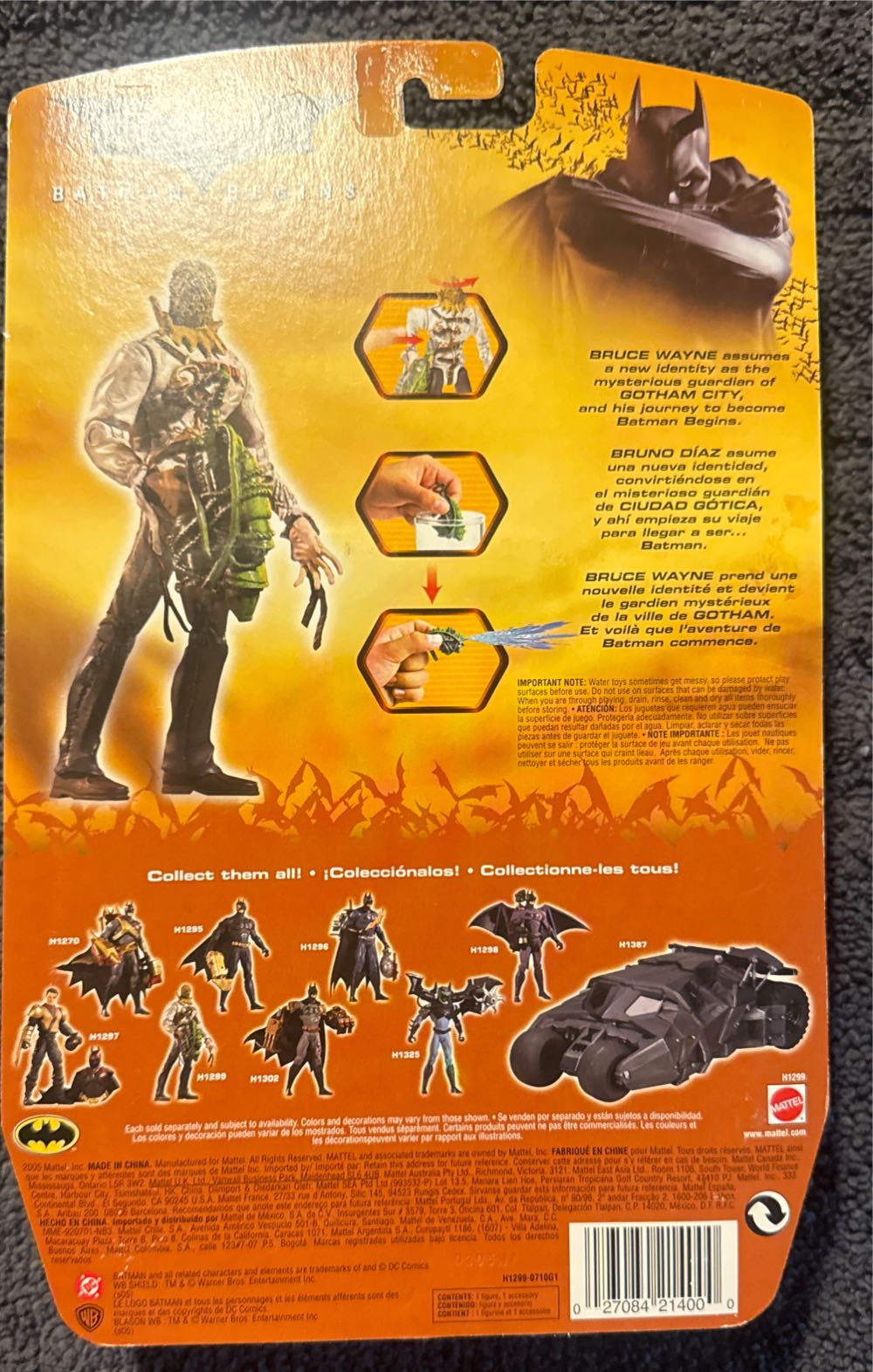 Batman Begins - Scarecrow  action figure collectible [Barcode 027084214000] - Main Image 3