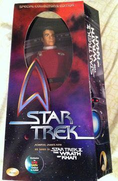 Star Trek Captain Kirk The Wrath Of Khan - Playmates Toys (Star Trek II The Wrath Of Khan) action figure collectible [Barcode 043377657071] - Main Image 2