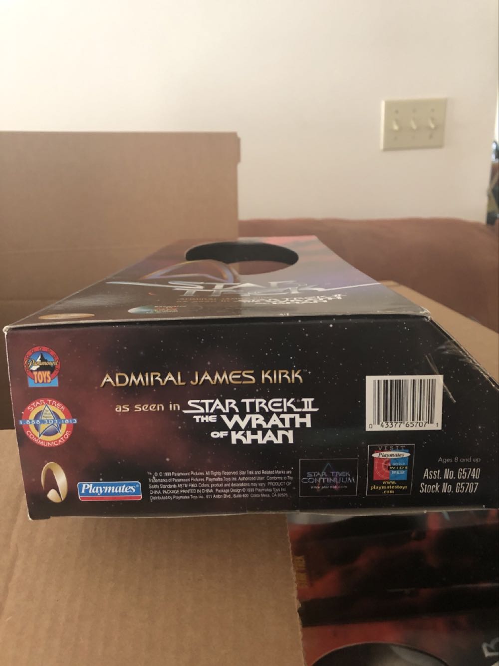 Star Trek Captain Kirk The Wrath Of Khan - Playmates Toys (Star Trek II The Wrath Of Khan) action figure collectible [Barcode 043377657071] - Main Image 4