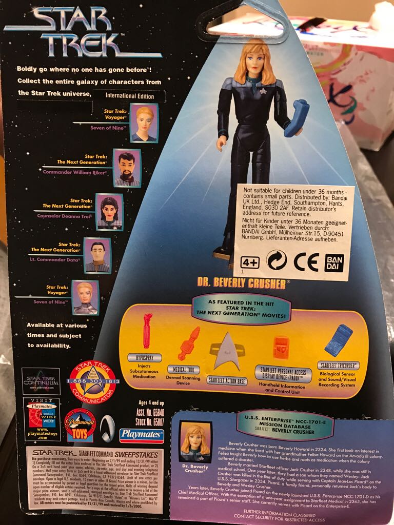 Dr. Crusher Target International Exclusive - Playmates Toys action figure collectible [Barcode 043377658078] - Main Image 2