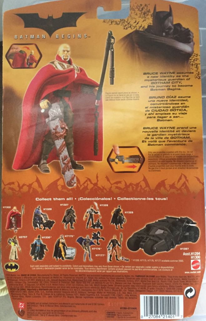 Batman Begins - Ra’s Al Ghul - Mattel (Batman Begins) action figure collectible [Barcode 027084214017] - Main Image 2