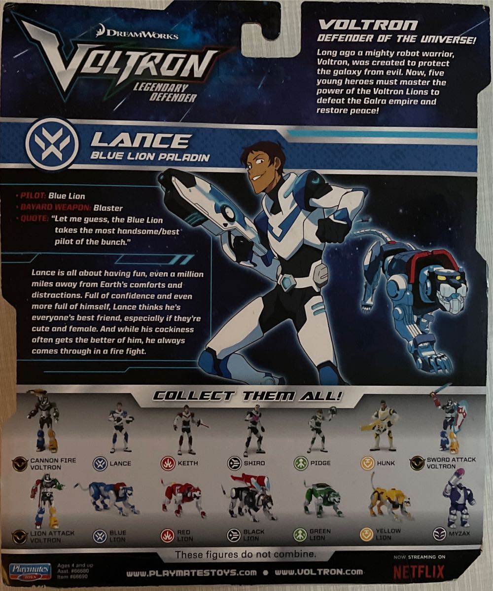 Voltron Legendary Defender Of The Universe Lance - Playmates (Voltron Legendary Defender) action figure collectible [Barcode 043377666905] - Main Image 4
