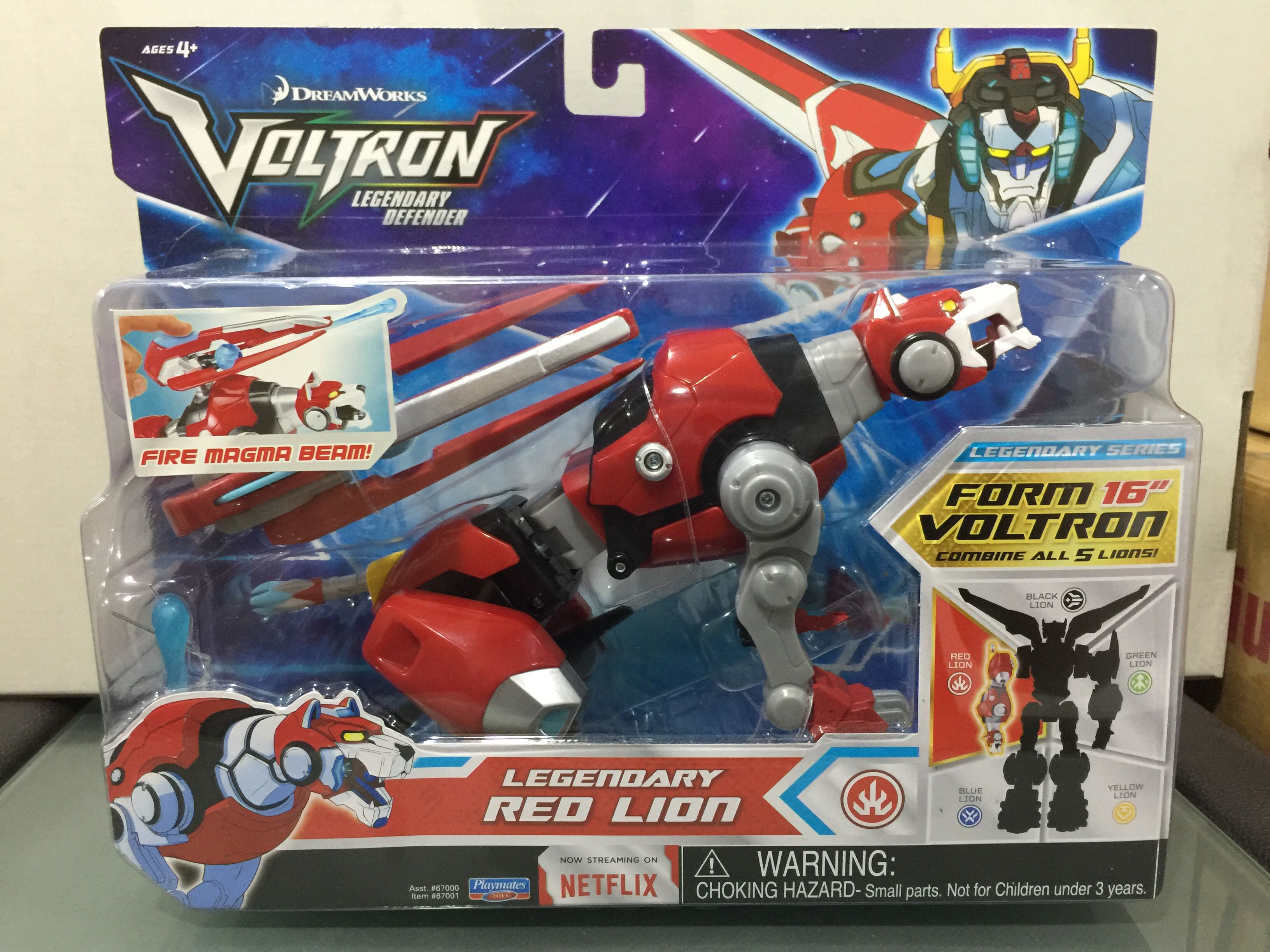 Voltron Netflix Red Lion - Playmates (Legendary Defender) action figure collectible [Barcode 043377670018] - Main Image 2