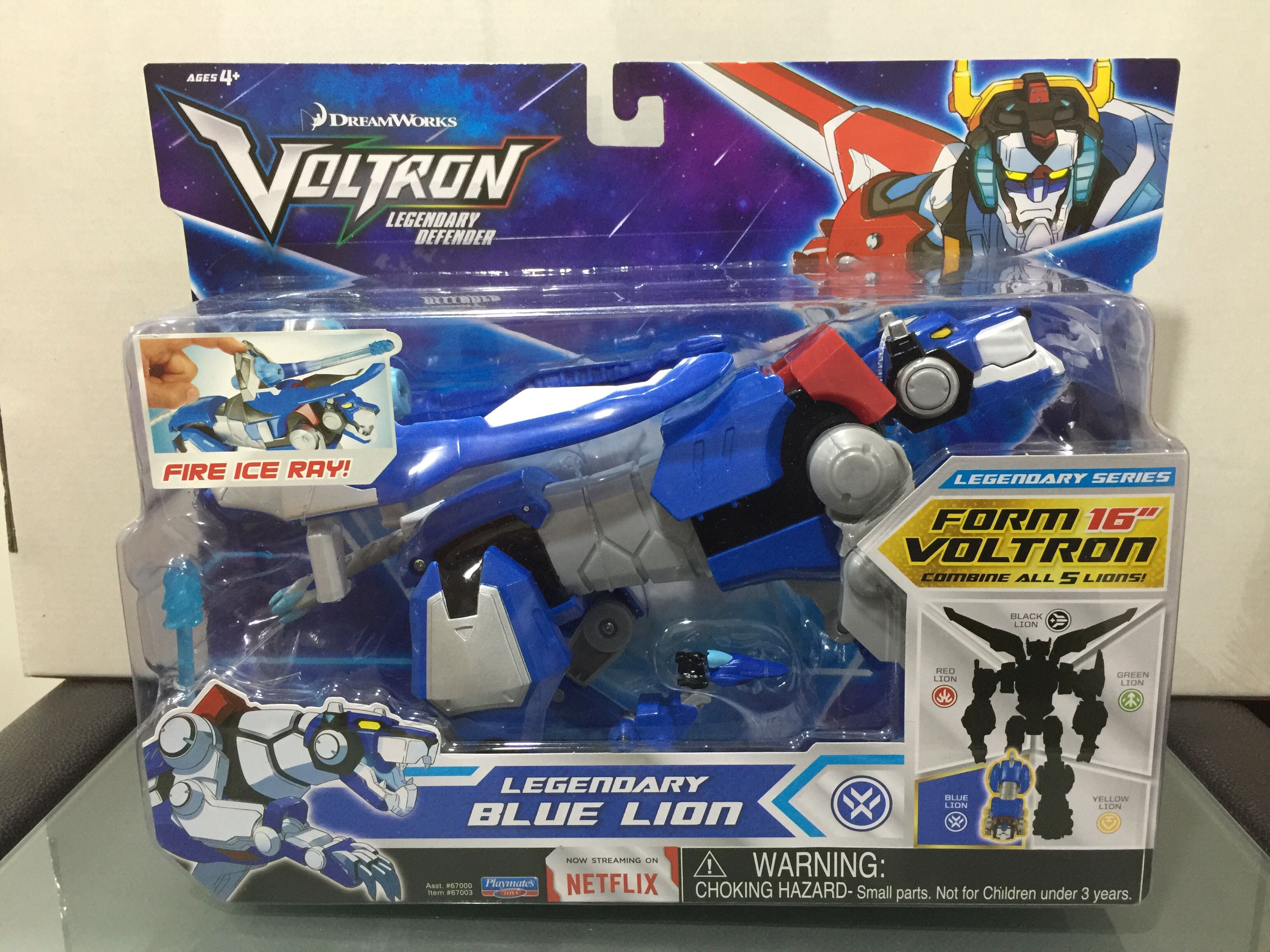 Blue Lion - Playmates (Voltron Legendary Defender) action figure collectible [Barcode 043377670032] - Main Image 2