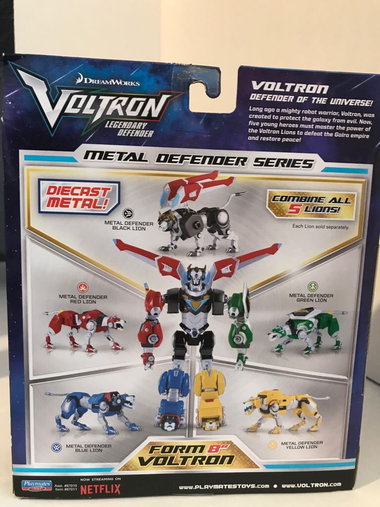 Playmates Toys DreamWorks Voltron Legendary Defender Black Lion - Playmates Toys action figure collectible [Barcode 043377670117] - Main Image 2