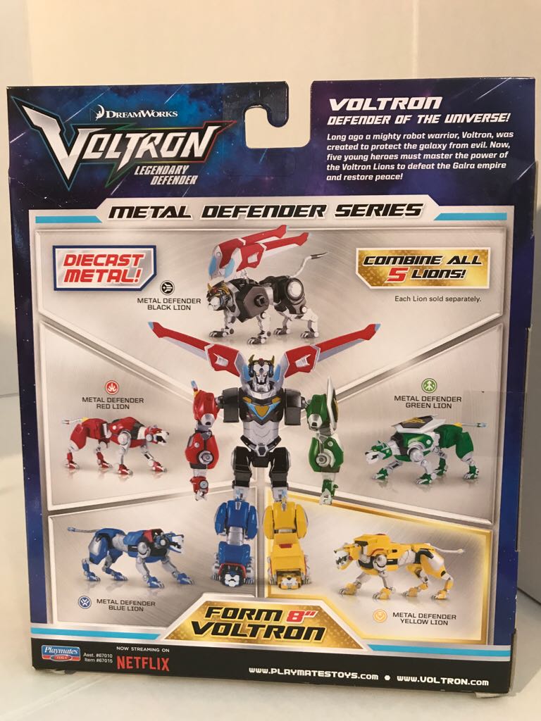 Playmates Toys DreamWorks Voltron Legendary Defender Yellow Lion Metal  - Playmates Toys action figure collectible [Barcode 043377670155] - Main Image 2