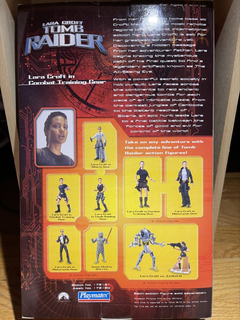 Tomb Raider - Lara Croft In Combat Training Gear - Playmates action figure collectible [Barcode 043377721215] - Main Image 2