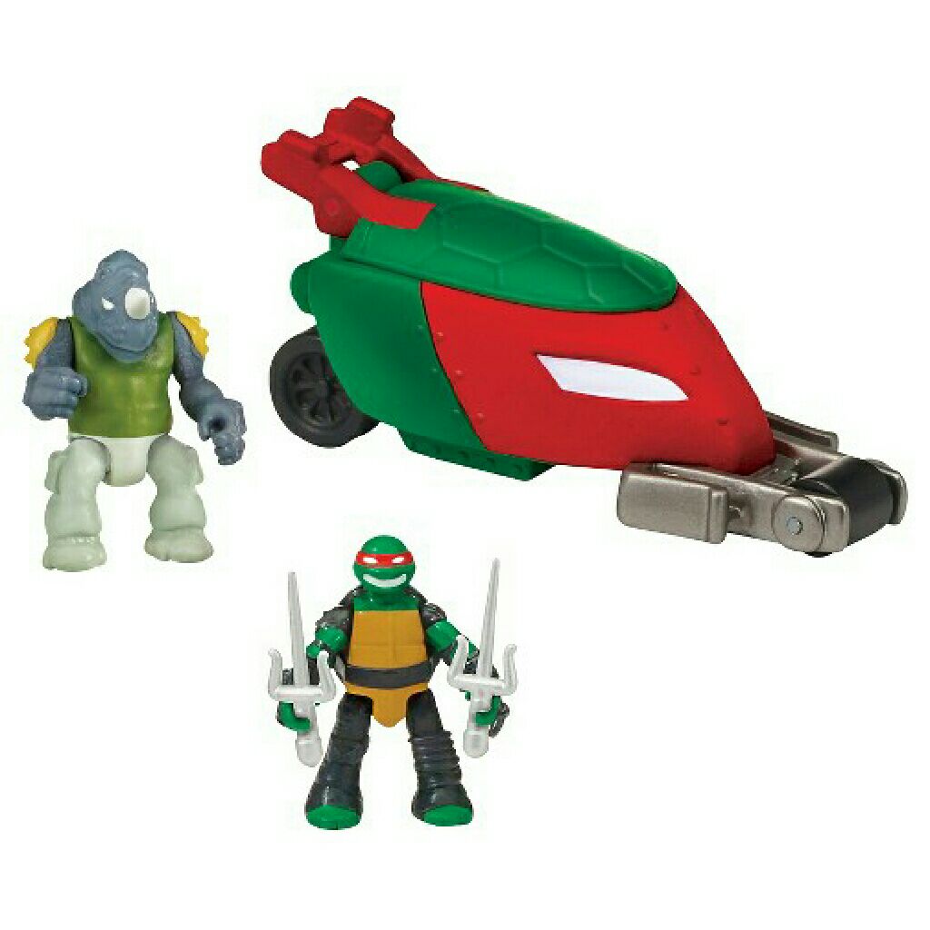 Stealth Bike (Super Ninja Raph & Rocksteady) - Playmates Toys (Teenage Mutant Ninja Turtles) action figure collectible [Barcode 043377876045] - Main Image 2