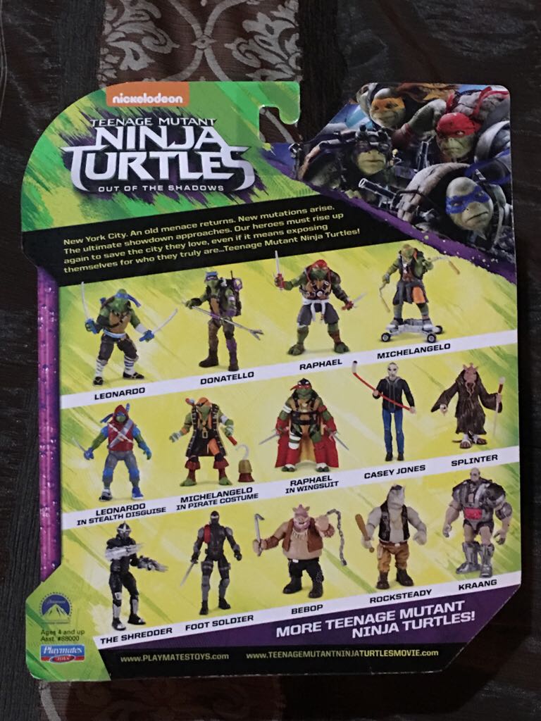 Raphael - Playmates Toys (Ninja Turtle Movie 2016) action figure collectible [Barcode 043377880042] - Main Image 2
