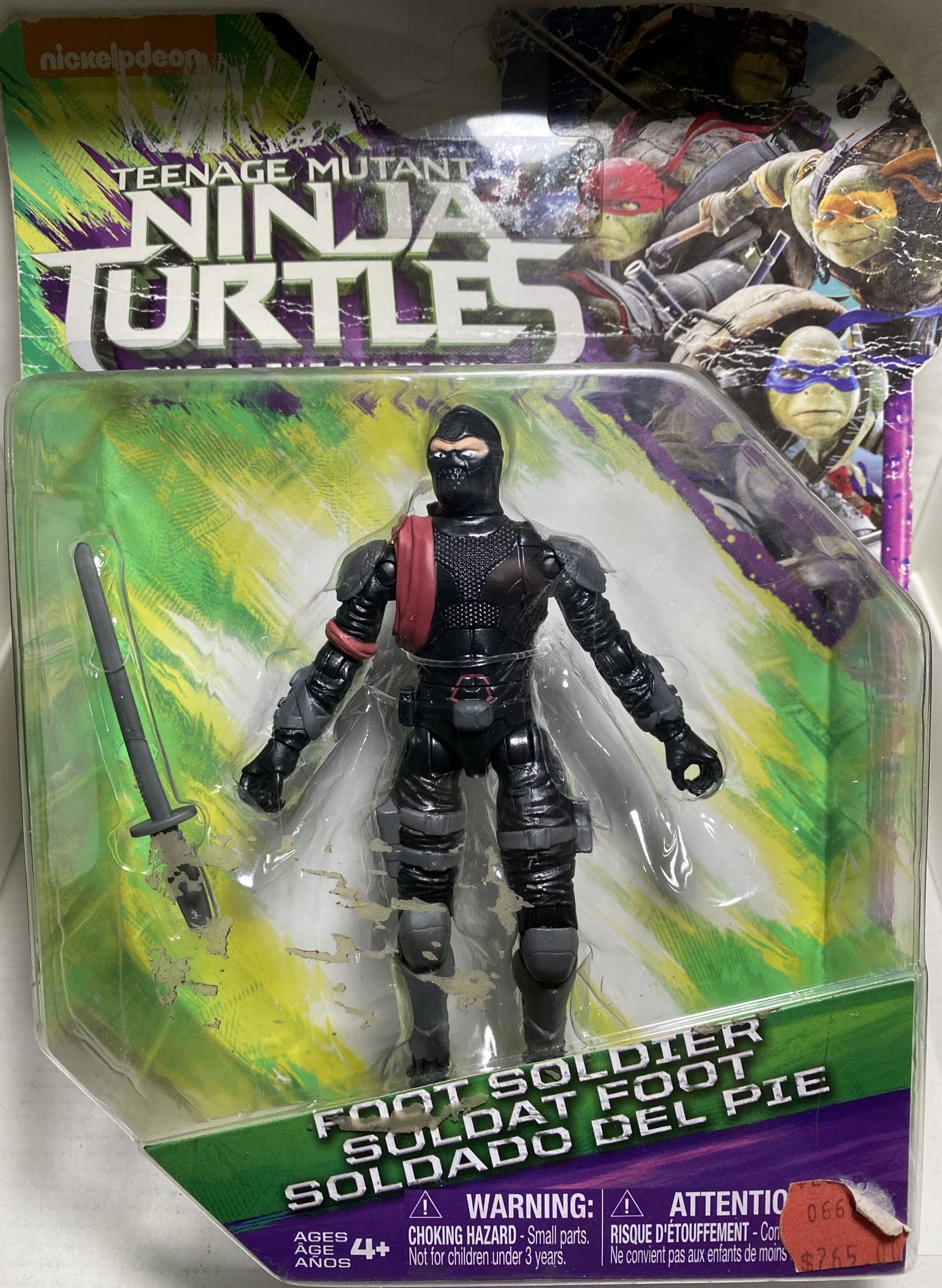 Foot Soldier - Playmates Toys (Ninja Turtle Movie 2016) action figure collectible [Barcode 043377880110] - Main Image 3