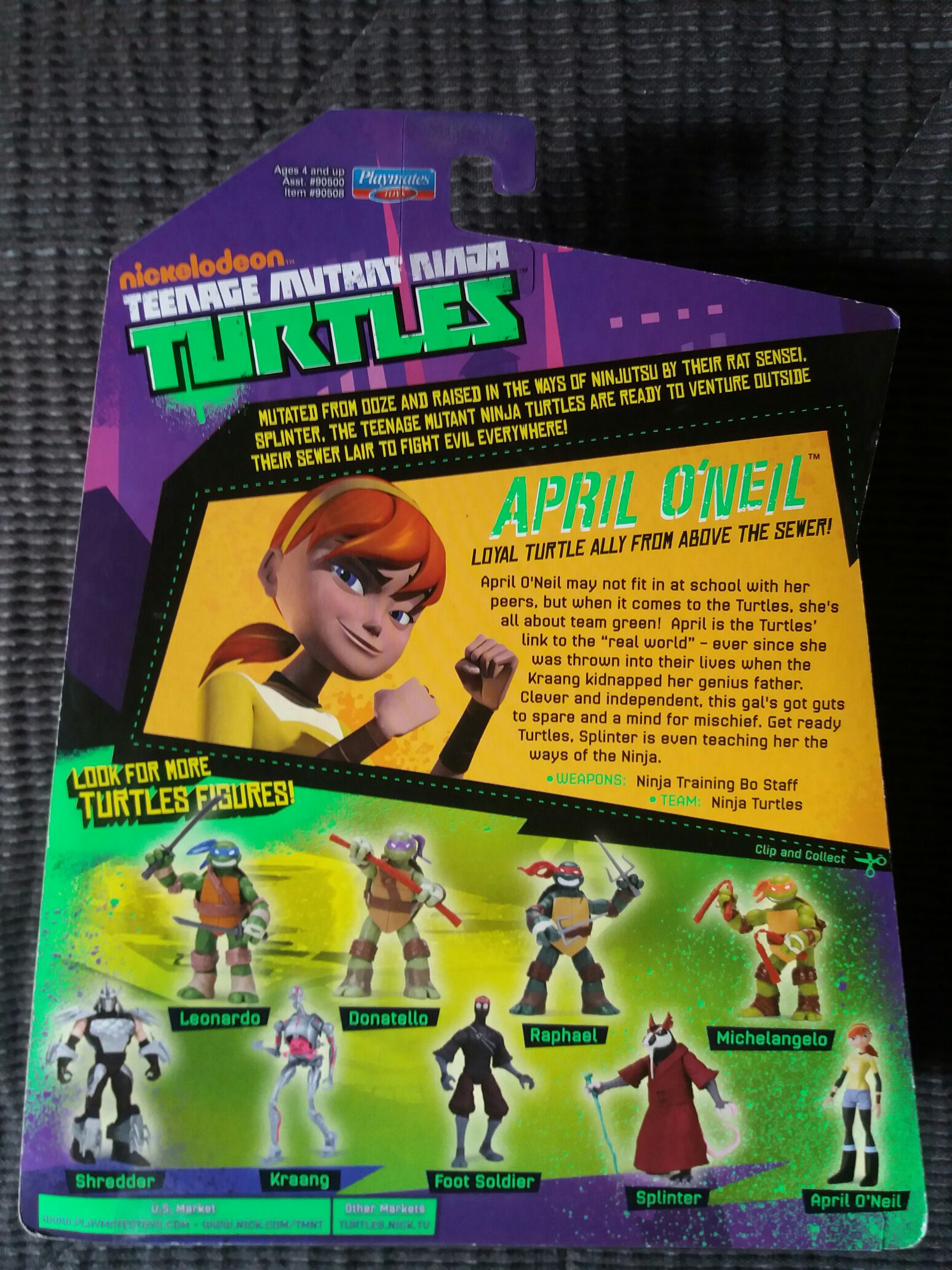 April O’Neil - Playmates (Teenage Mutant Ninja Turtles: 2012) action figure collectible [Barcode 043377905080] - Main Image 2