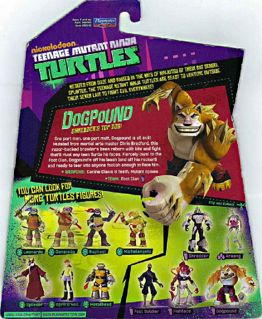 Teenage Mutant Ninja Turtles Nickelodeon: Dogpound - Playmates Toys (TMNT: Nickelodeon) action figure collectible [Barcode 043377905103] - Main Image 2