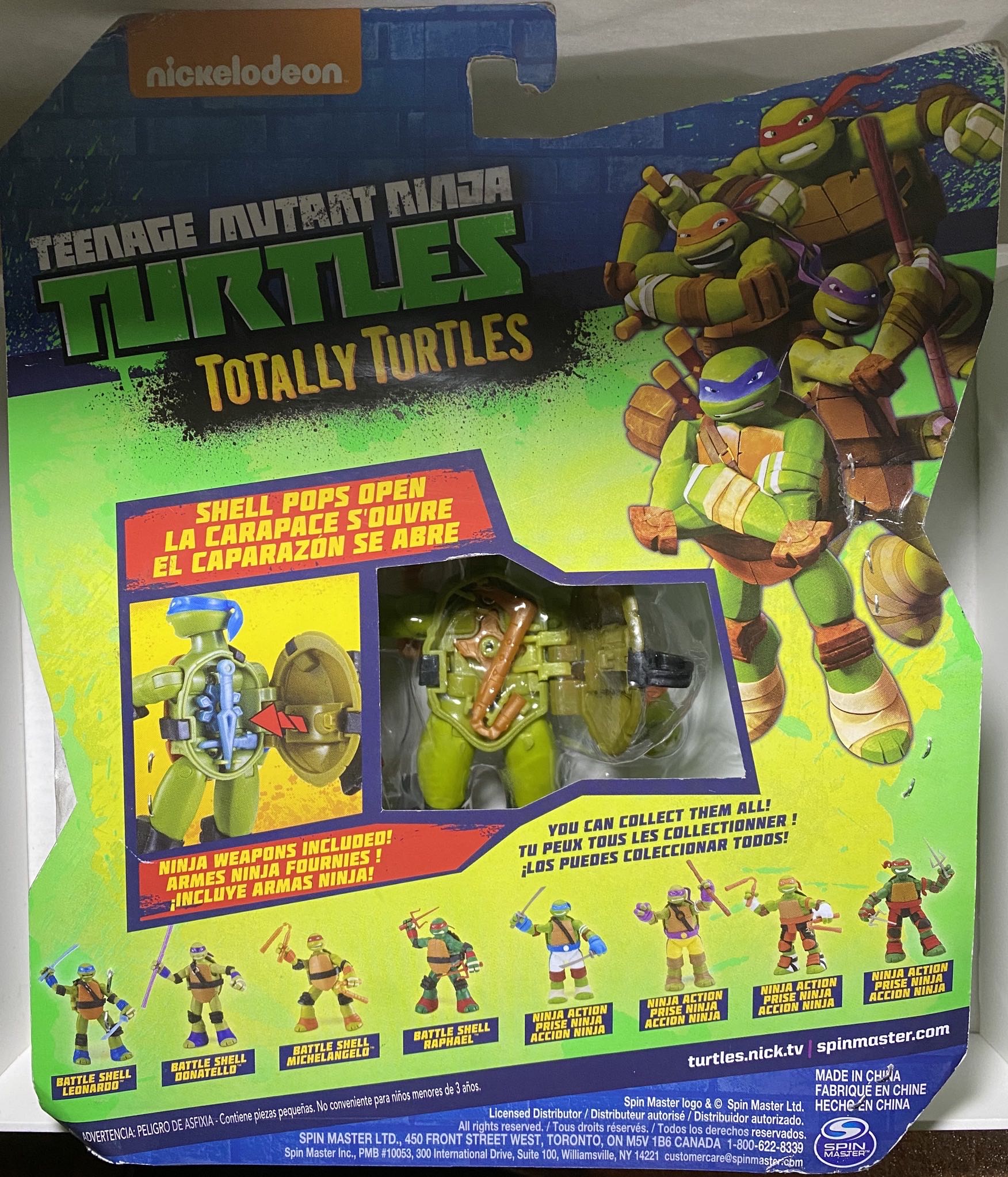 Battle Shell Michelangelo - Playmates Toys (Nickelodeon TMNT) action figure collectible [Barcode 043377905233] - Main Image 3
