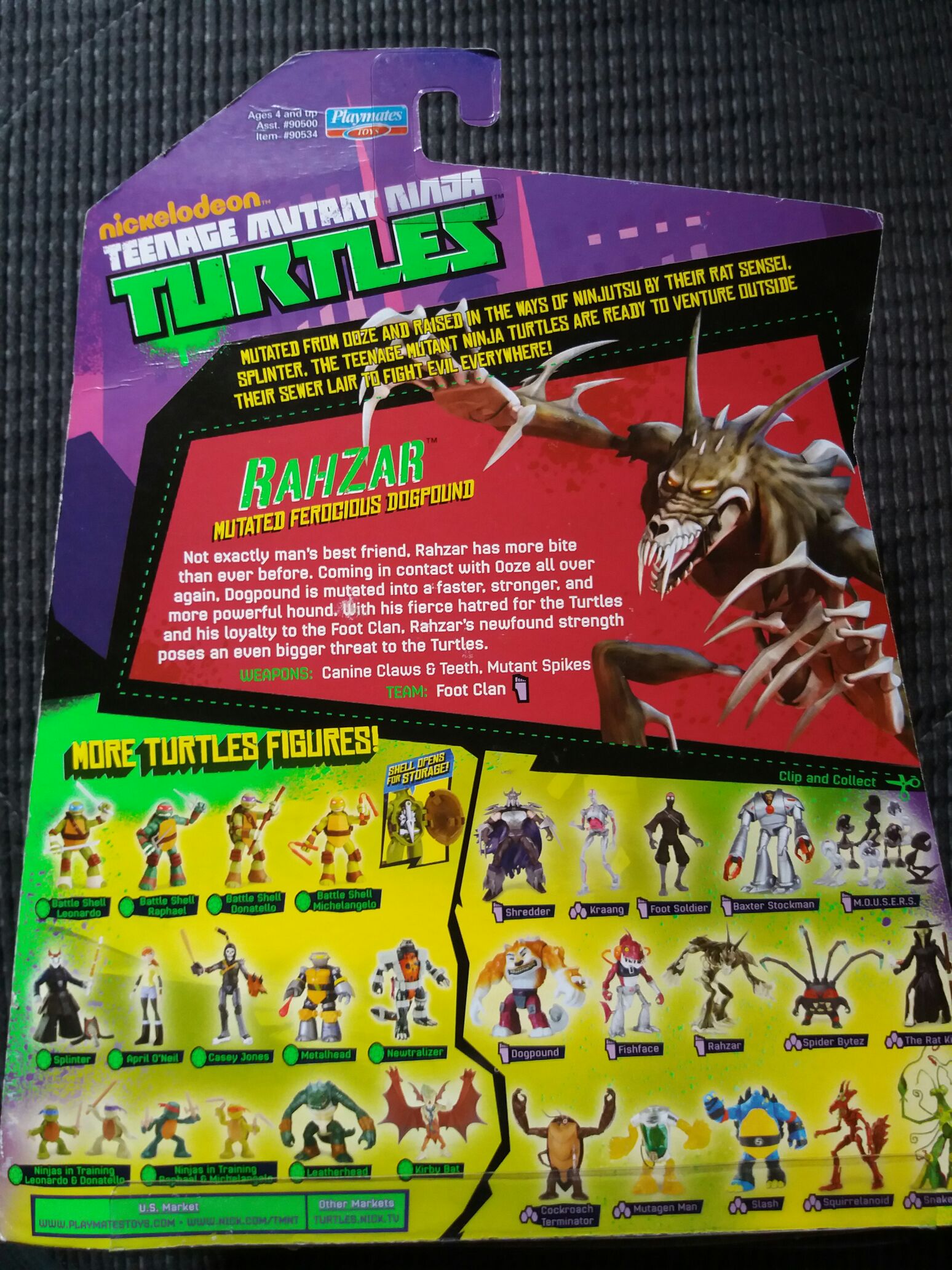 Rahzar - Playmates Toys (Teenage Mutant Ninja Turtles (2012)) action figure collectible [Barcode 043377905349] - Main Image 2
