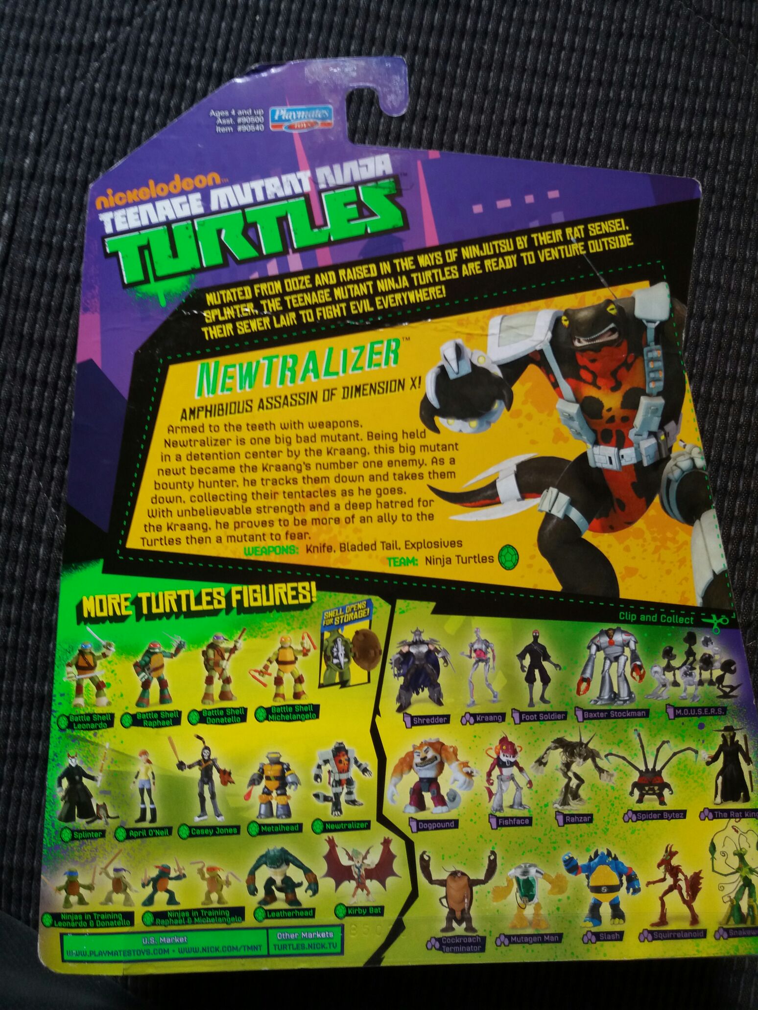 Newtralizer - Playmates Toys (Teenage Mutant Ninja Turtles (2012)) action figure collectible [Barcode 043377905400] - Main Image 2