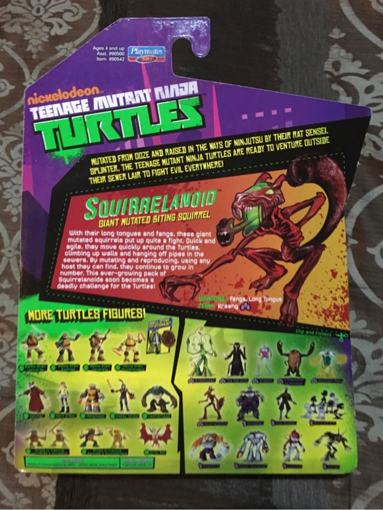Teenage Mutant Ninja Turtles Nickelodeon: Squirrelanoid - Playmates Toys (Teenage Mutant Ninja Turtles (2012)) action figure collectible [Barcode 043377905424] - Main Image 2