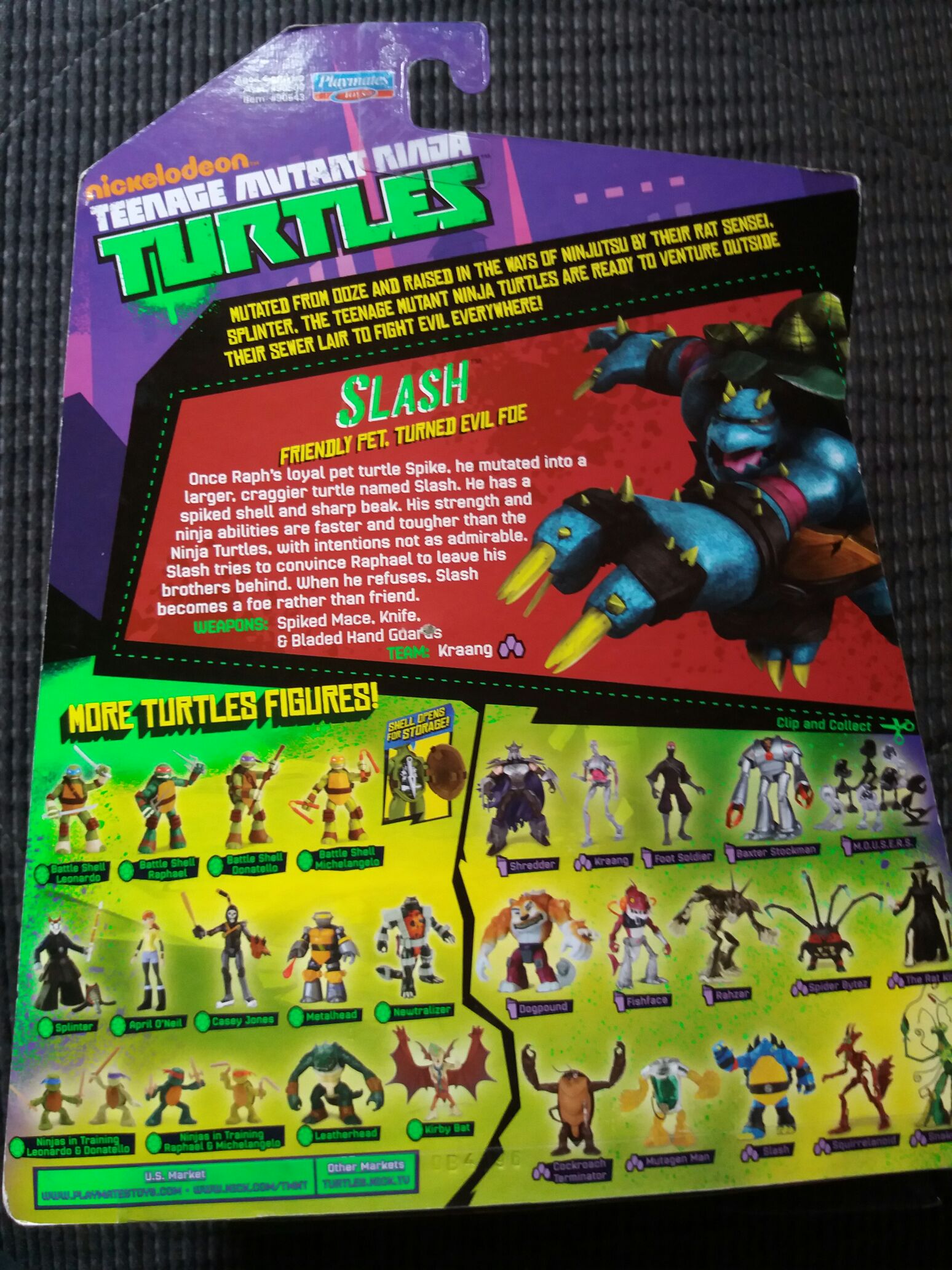 Slash - Playmates Toys (Teenage Mutant Ninja Turtles (2012)) action figure collectible [Barcode 043377905431] - Main Image 2