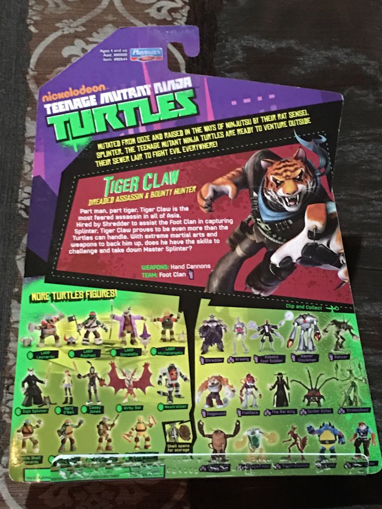 Tiger Claw - Playmates Toys (Nickelodeon TMNT) action figure collectible [Barcode 043377905448] - Main Image 2