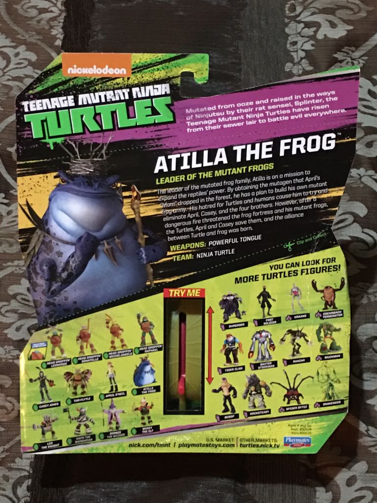 Playmates - 2016 - Atilla The Frog - Playmates Toys (Nickelodeon TMNT) action figure collectible [Barcode 043377905769] - Main Image 2