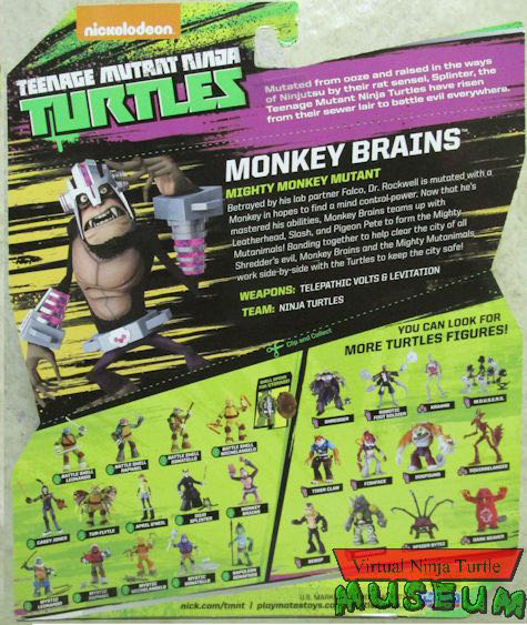 Playmates - 2016 - Monkey Brains - Playmates Toys (Teenage Mutant Ninja Turtles) action figure collectible [Barcode 043377905813] - Main Image 2