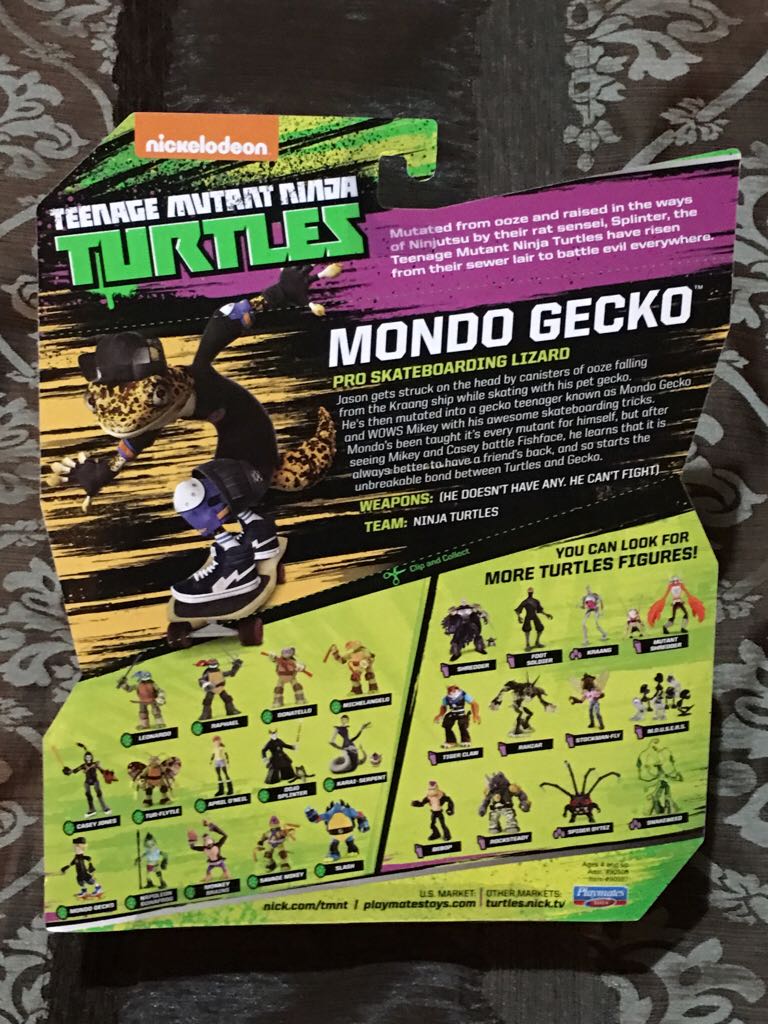 Teenage Mutant Ninja Turtles Nickelodeon: Mondo Gecko - Playmates Toys (Nickelodeon TMNT) action figure collectible [Barcode 043377905974] - Main Image 2