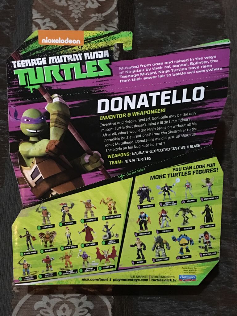 Donatello - Playmates Toys (Teenage Mutant Ninja Turtles: 2012) action figure collectible [Barcode 043377906179] - Main Image 2