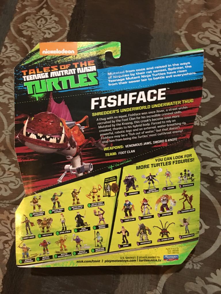 Playmates - 2016 - Fierce Fishface - Playmates Toys (Tales Of The Teenage Mutant Ninja Turtles) action figure collectible [Barcode 043377907237] - Main Image 2
