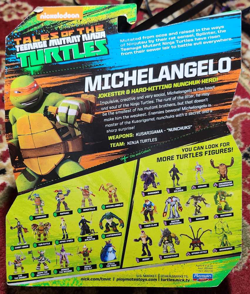Nickelodeon Tales of The Teenage Mutant Ninja Turtles Jokester Mikey - Playmates action figure collectible [Barcode 043377907398] - Main Image 2