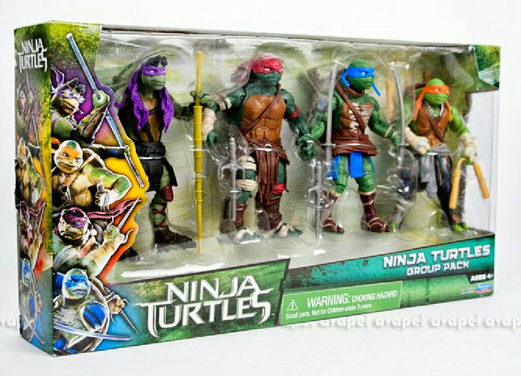 Ninja Turtles Group Pack - Playmates Toys (Teenage Mutant Ninja Turtles) action figure collectible [Barcode 043377908869] - Main Image 2