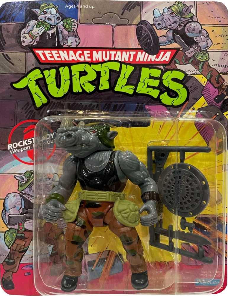 Rocksteady - Playmates (TMNT: Nickelodeon Reissue) action figure collectible [Barcode 043377909101] - Main Image 3