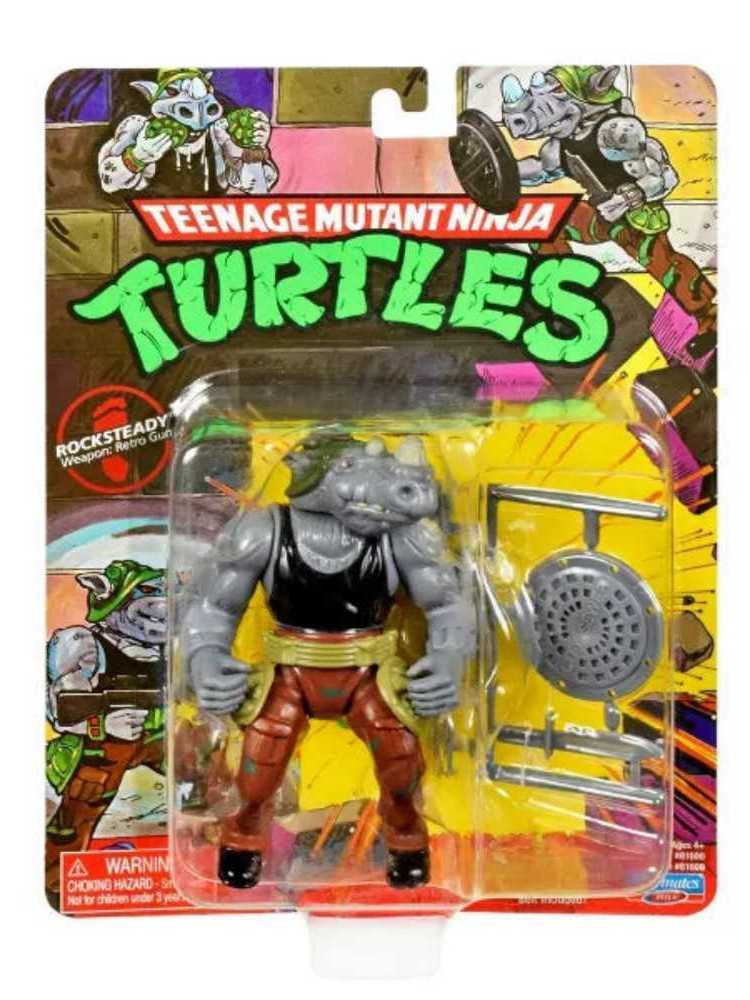 Rocksteady - Playmates (TMNT: Nickelodeon Reissue) action figure collectible [Barcode 043377909101] - Main Image 4