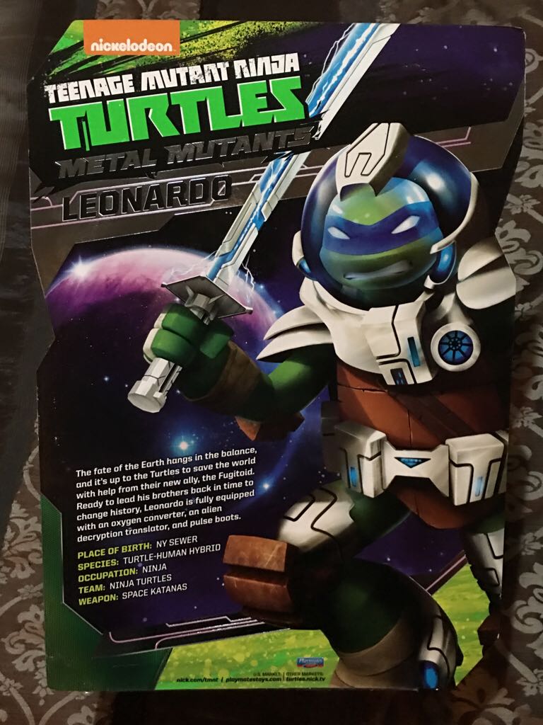 Leonardo - Playmates Toys (Tmnt Metal Mutants 2015 ComicCon exclusive) action figure collectible [Barcode 043377918134] - Main Image 2