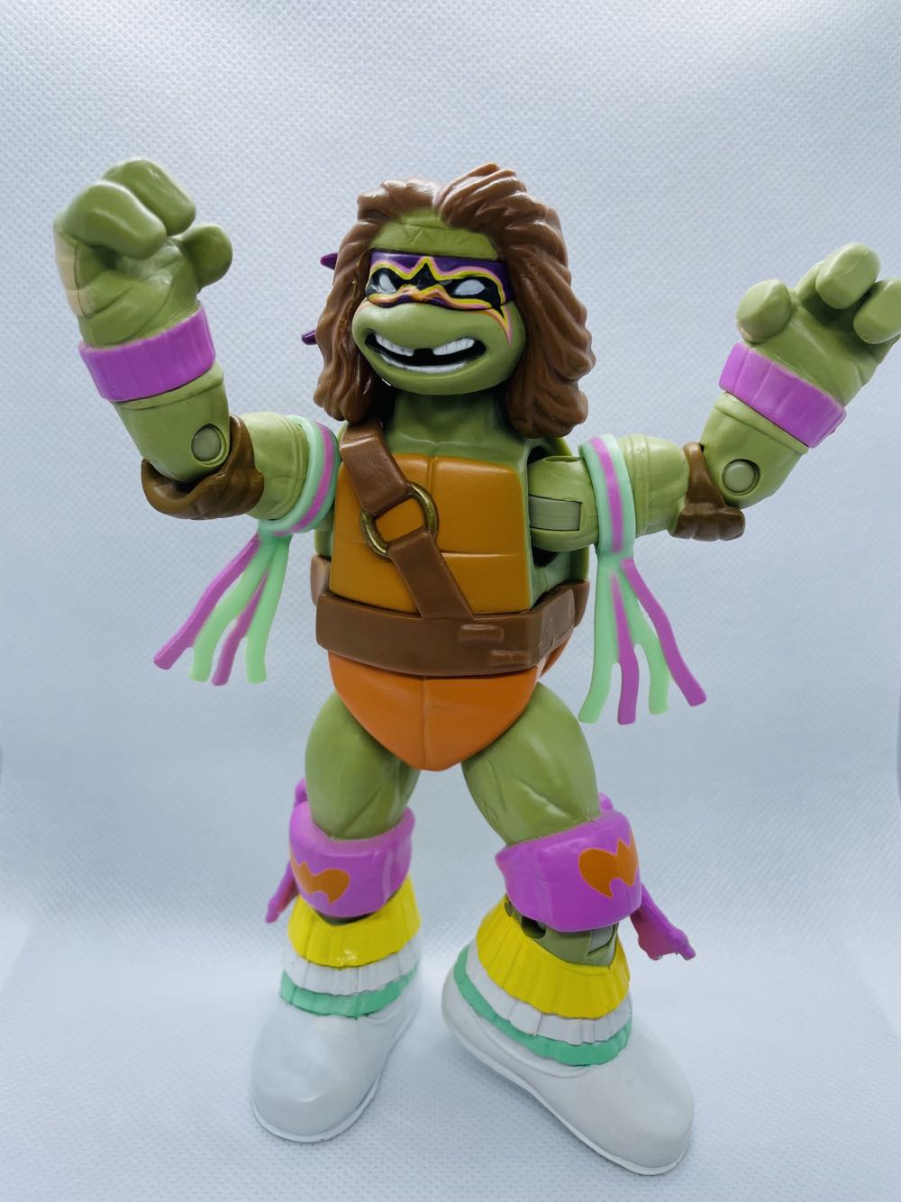 WWE x TMNT Ninja Superstars Donatello Ultimate Warrior - Viacom (TMNT WWE) action figure collectible [Barcode 043377918912] - Main Image 3