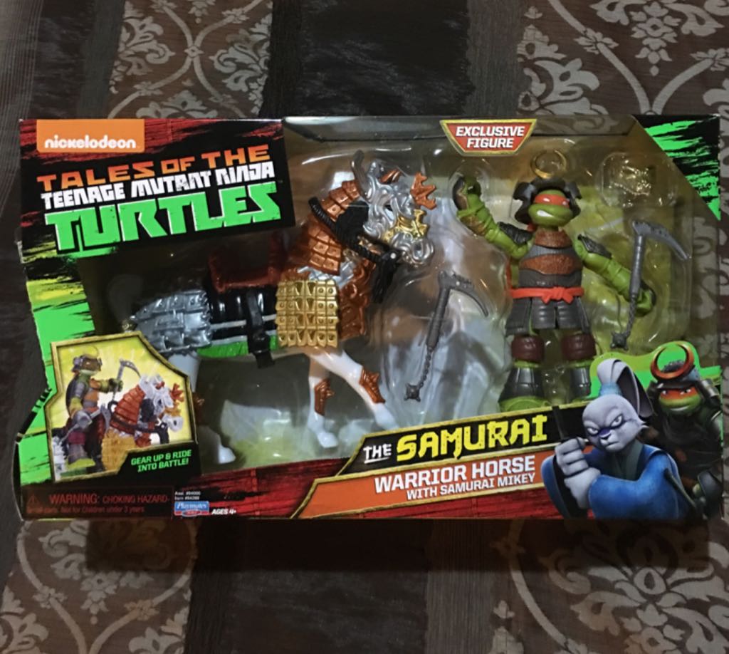 Warrior Horse With Samurai Mikey - Playmates Toys (Tales Of The Teenage Mutant Ninja Turtles) action figure collectible [Barcode 043377942696] - Main Image 1