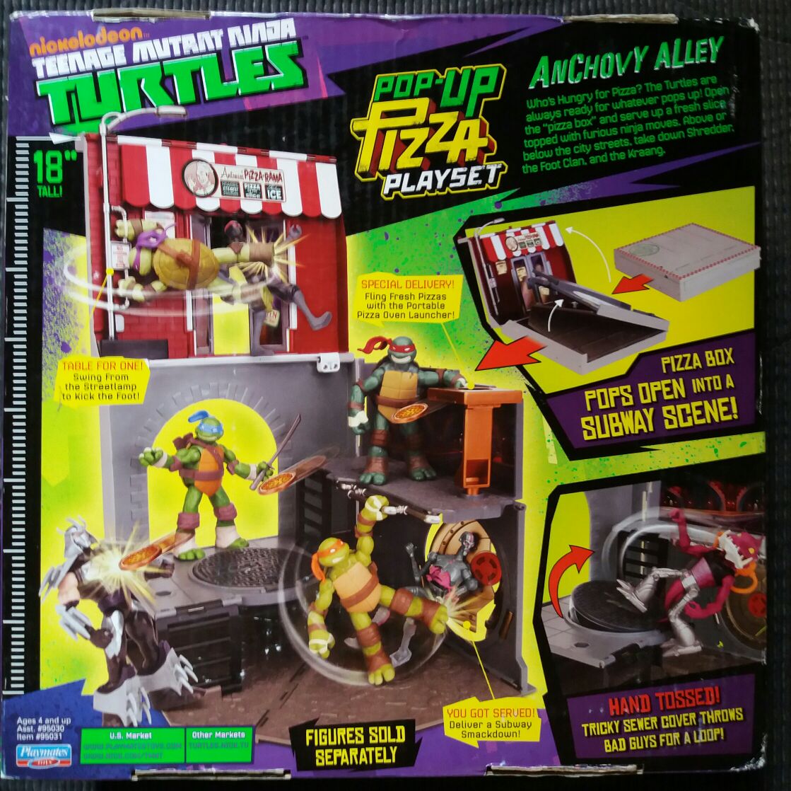 Teenage Mutant Ninja Turtles Nickelodeon: Pop-Up Pizza Playset Anchovy Alley - Playmates Toys (Teenage Mutant Ninja Turtles) action figure collectible [Barcode 043377950318] - Main Image 2
